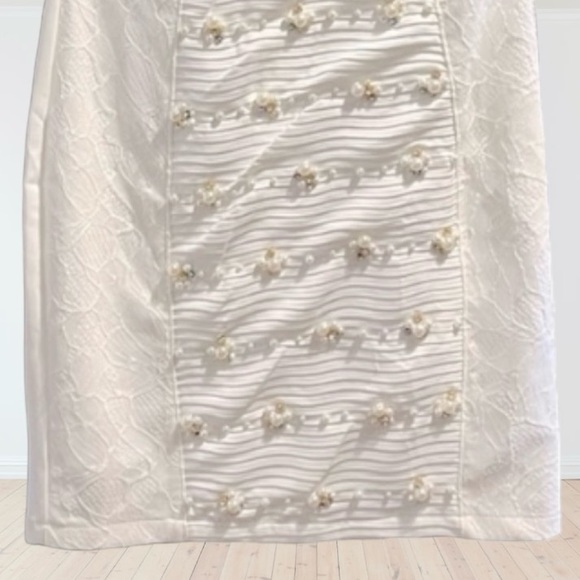 GUESS ISTANBUL EKRU BY GUESS EMBELLISHED MINI DRESS SIZE SMALL - Picture 9 of 14